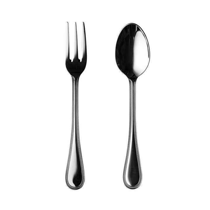 SET 2 STÜCK SERVIERBESTECK PERLA für den Großhandel von Mepra Italia