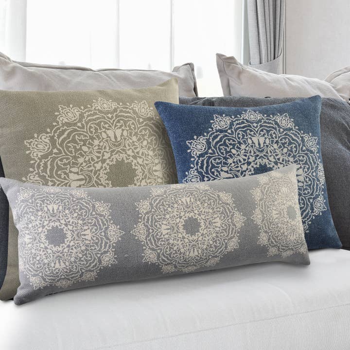 LR Home - Wholesale Throw/Decorative Pillow - Intricate Medallion Throw Pillow