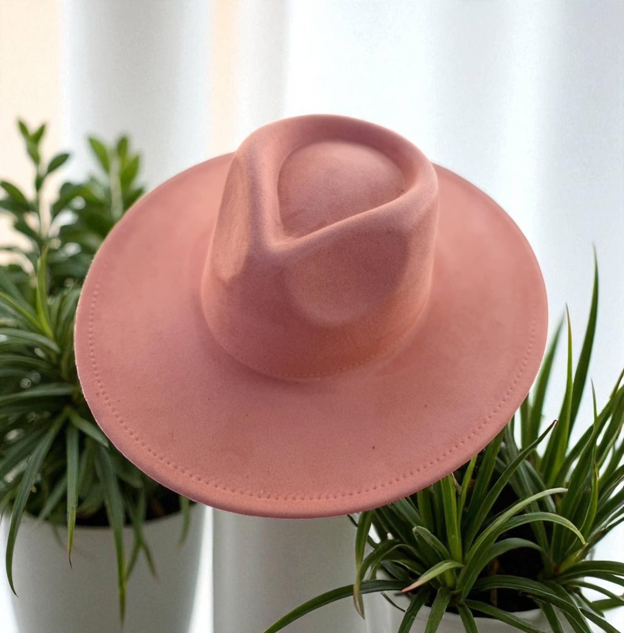 Bella Betty - Wholesale Fedora - Unisex - Vegan Suede Wide Brim Rancher Hat 29