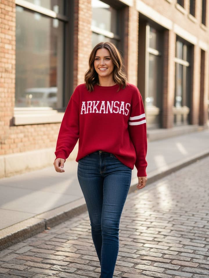 Arkansas Long Sleeve – Razorbacks (HOGS) for wholesale by Newport Knits