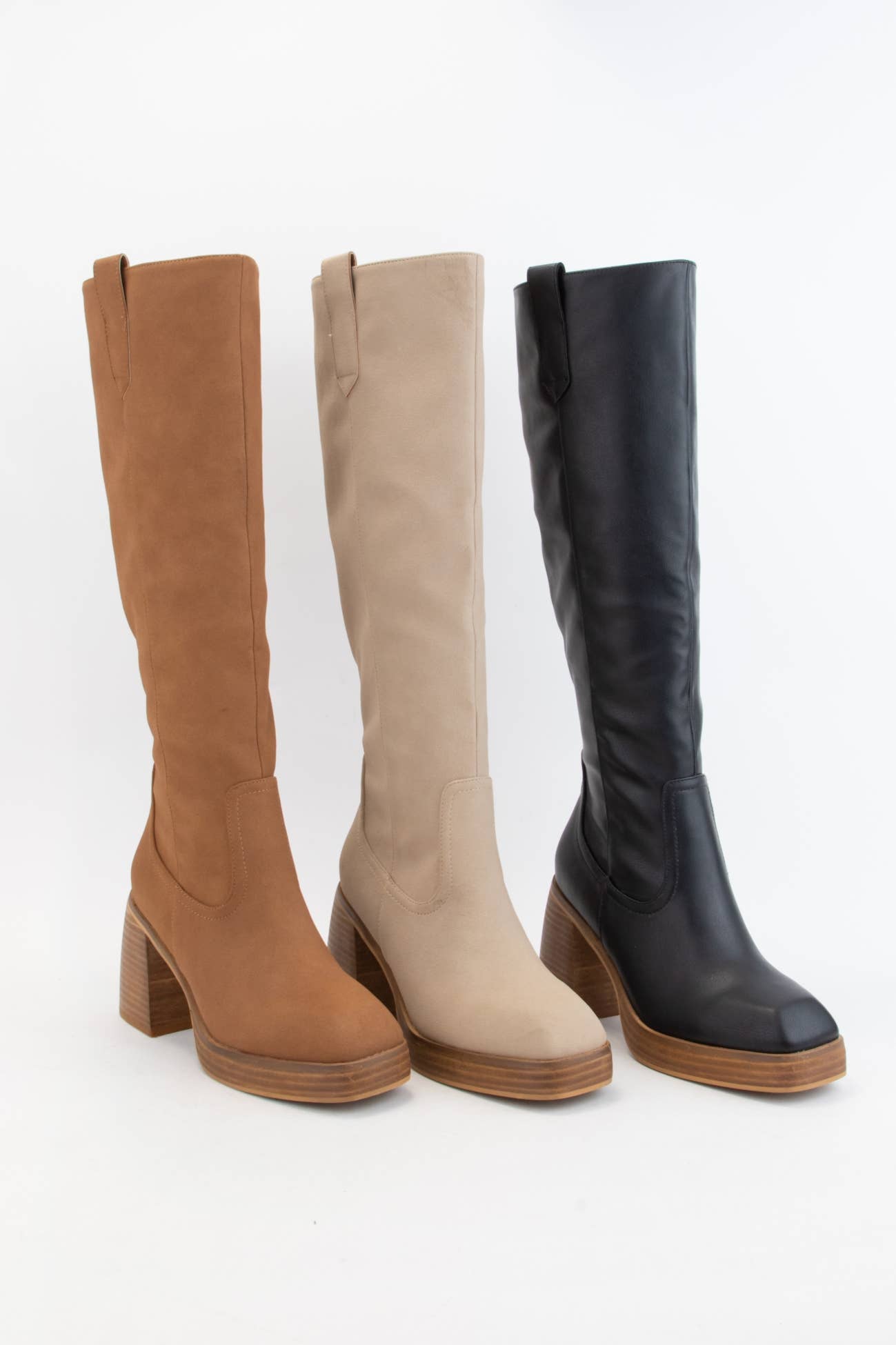 CCOCCI - Wholesale Boots - Women's - ALYSSA CHUNKY PLATFORM HEEL SLIM FIT TALL BOOTS19