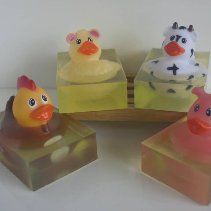 Farm Animal Duck Soap (Fragrance free & Vegan Friendly) for wholesale by Handmade by Tink