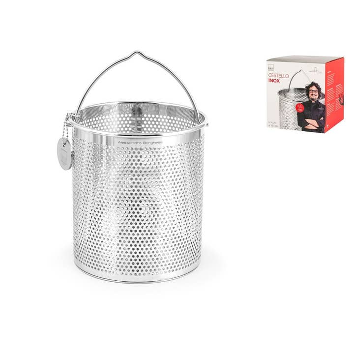Rund Korg i Rostfritt Stål Alessandro Borghese för wholesale av H&H