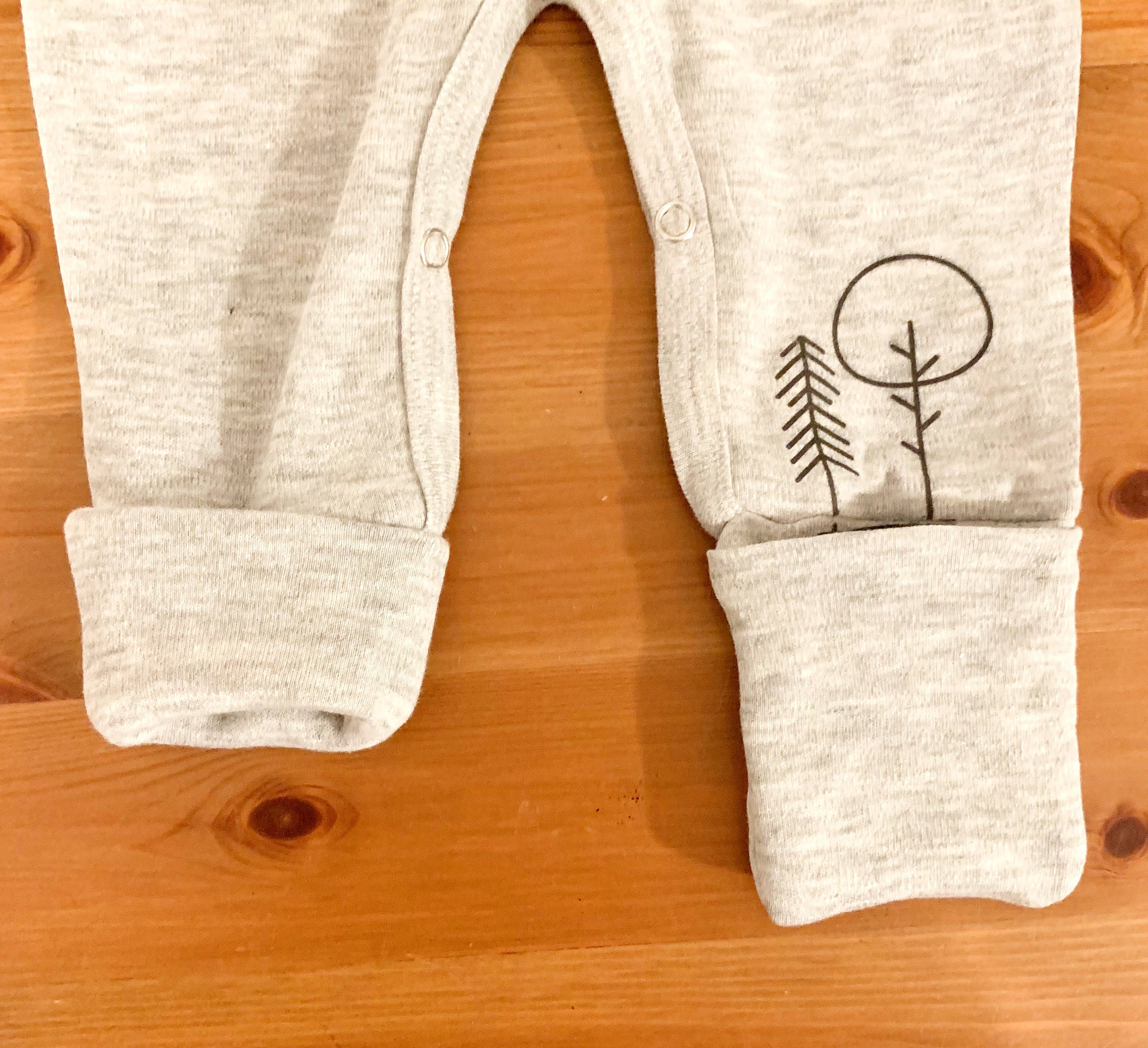 Baby Grey Romper - Adventure for wholesale on Faire2