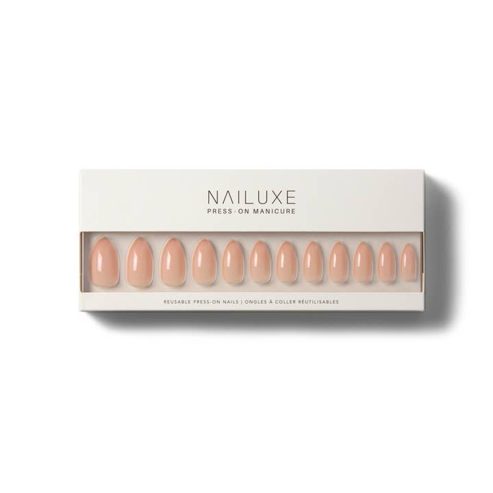 Reusable Press On Nails - Beige for wholesale by Nailuxe