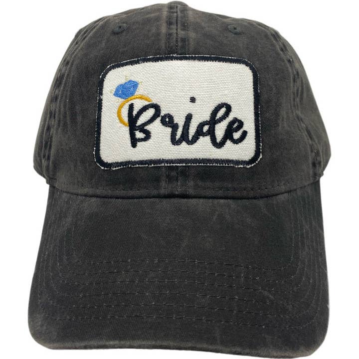 Embroidered Hat-Bride for wholesale by Studio S Designs