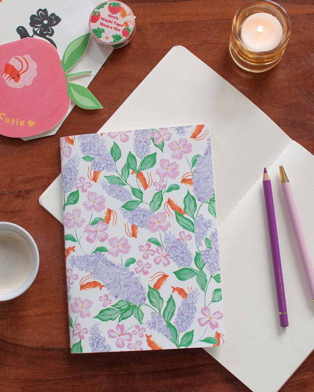 Studio Narine - Wholesale Notebook - A5 Notebook - Wisteria2
