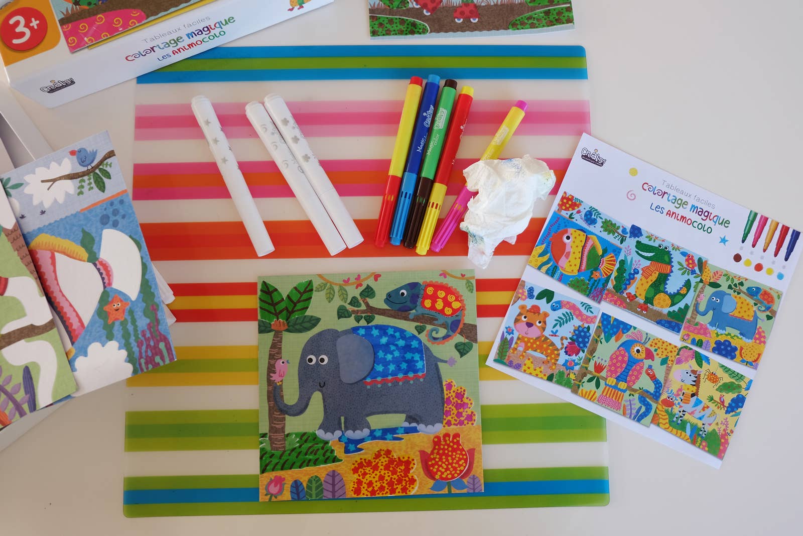 Créa Lign' - Wholesale Speelgoedset - Kinderen - Magische kleurplaten, de Animocolo6