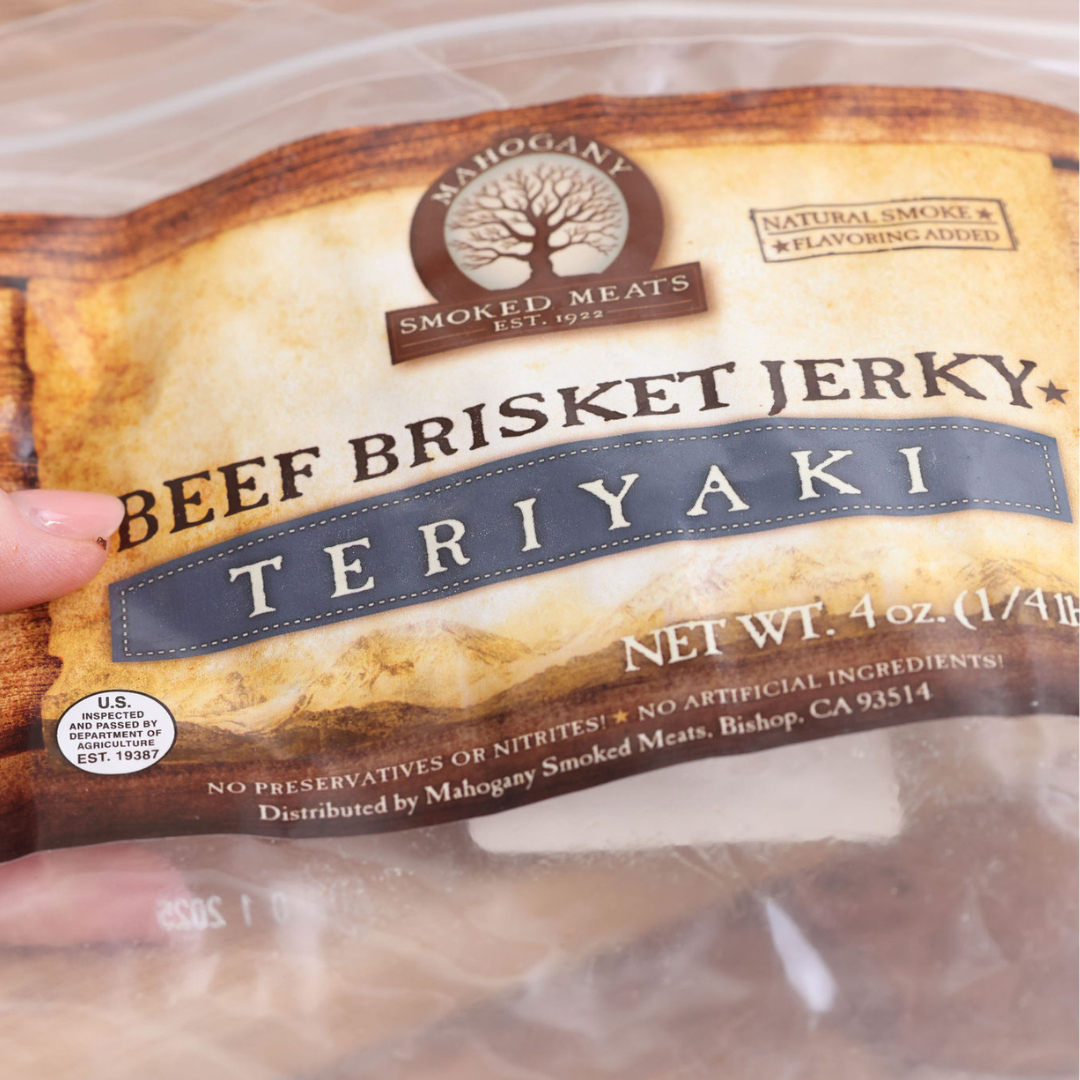 Mahogany Smoked Meats - Wholesale Jerky - Teriyaki Brisket Jerky - All-Natural, 4oz2