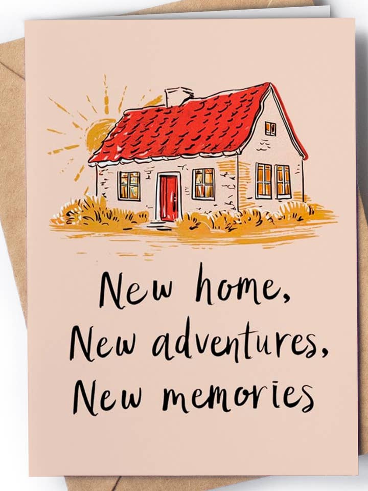 Carte Happy New Home - Carte de pendaison de crémaillère GC156 pour la vente par Greeting Cards for Everyone - Birthday Gifts