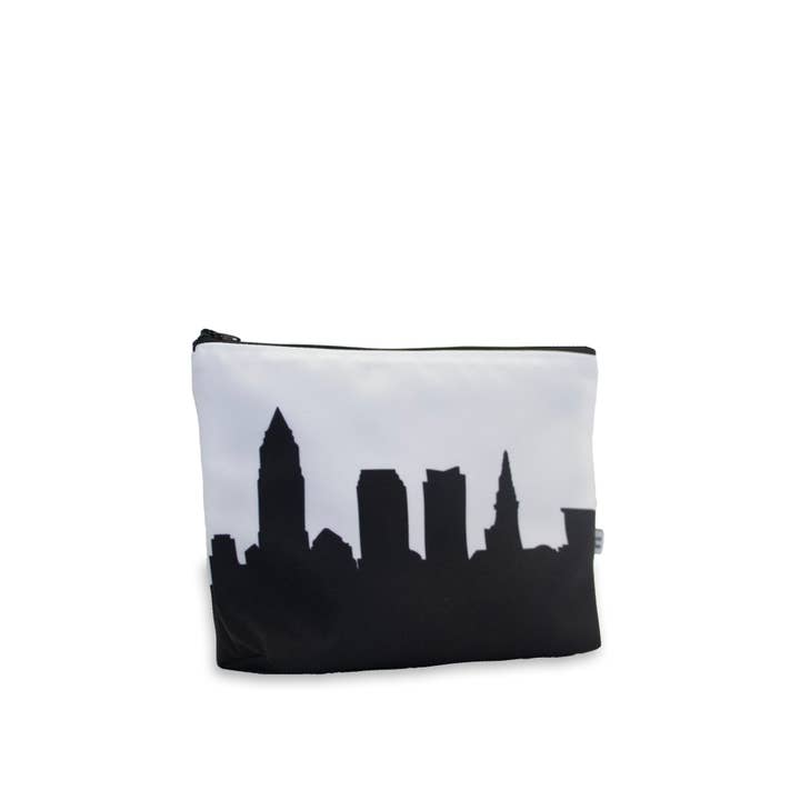 Anne Cate - Wholesale Makeup/Cosmetic Bag - Cleveland Ohio Skyline Cosmetic Makeup Bag