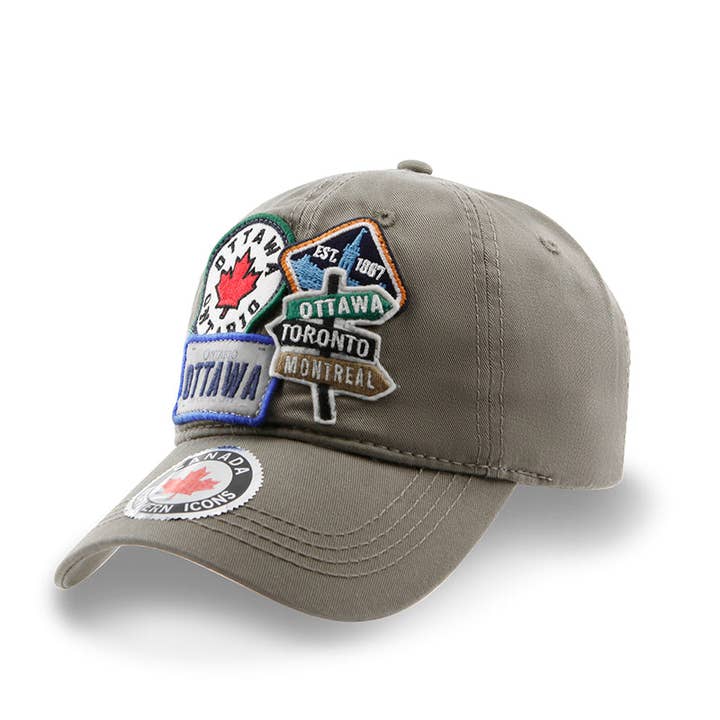 Gorra Clásica Casual Multi-parche Ottawa para venta al por mayor de Northern Icons Canada