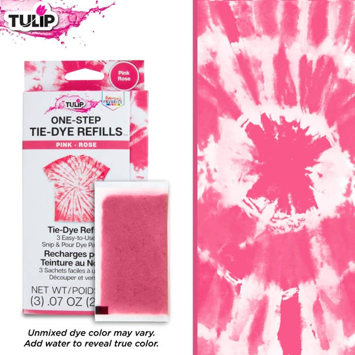 Ilovetocreate - Wholesale DIY Craft Kit - Tulip One-Step Tie-Dye Refills Pink3