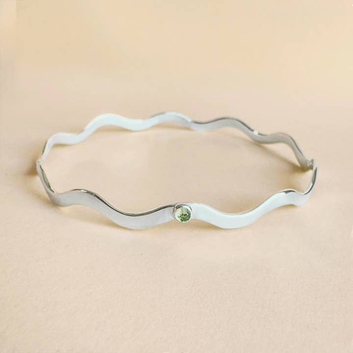 Wellenarmband mit Peridot für den Großhandel von Frankie and Eugene