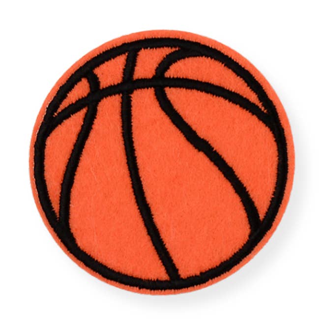 Hot Shot Basketball Patch for wholesale by The Charm Bar Company