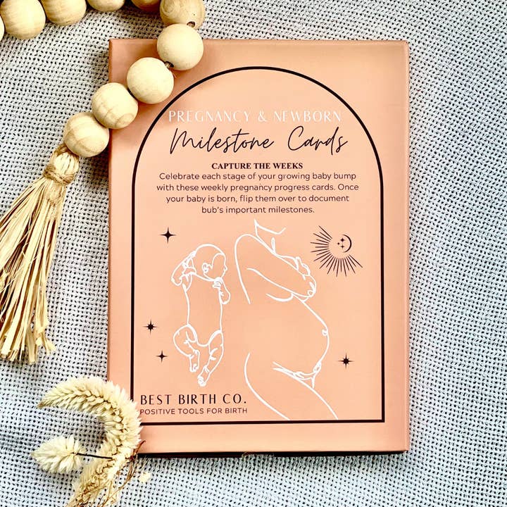 Best Birth Co – wholesale Milestone art/keepsake – Child & baby – BUY 10 Pregnancy BABY Annoucement Gift Milestone Cards1