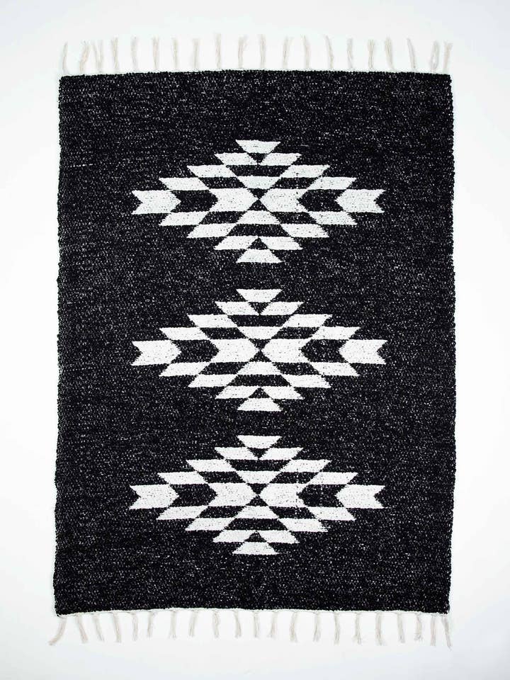 Teppich Maya Schwarz für den Großhandel von Blankets Of The World