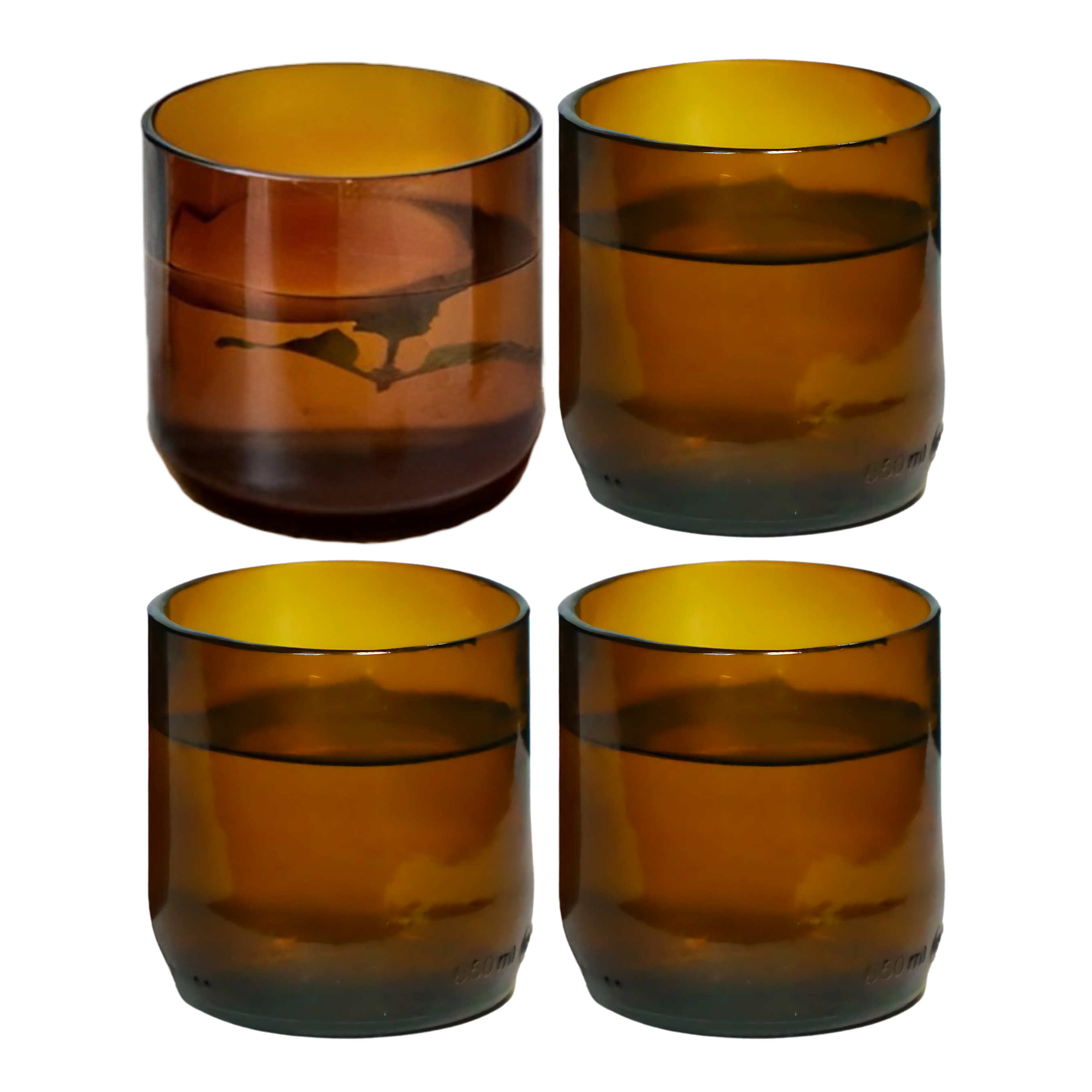 Mosa – wholesale Dricksglas och koppar – Bärnstensfärgade vinglas av flaskor11