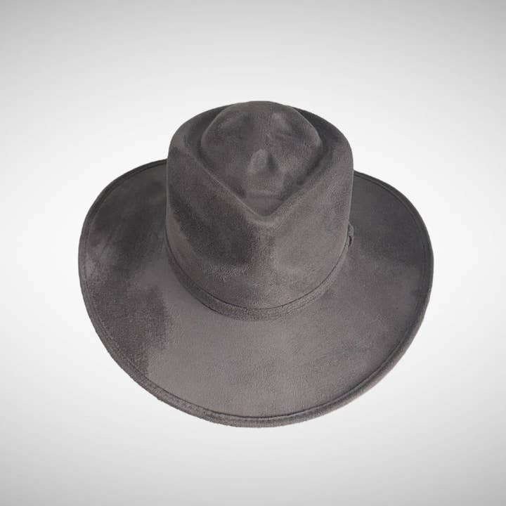 Nati Natash - Wholesale Fedora - Women's - Skull-Billy Style Vegan Suede Hat