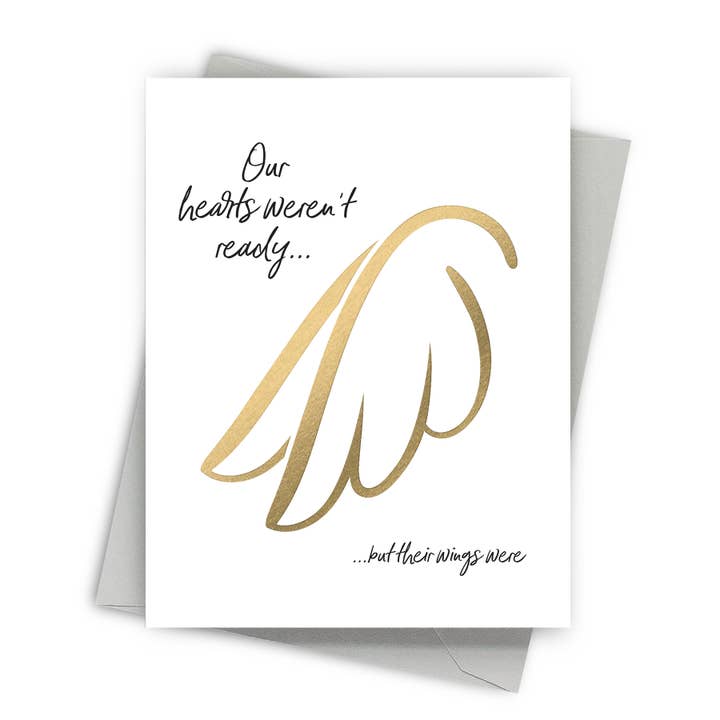 Angel Wings Sympathy Card for wholesale by Fine Moments