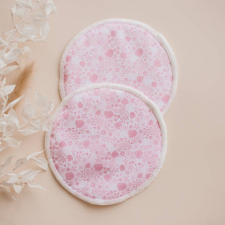 My Little Gumnut - Wholesale Nursing pillow/pad – Maternity - Reusable Breast Pads - Dusty Floral1