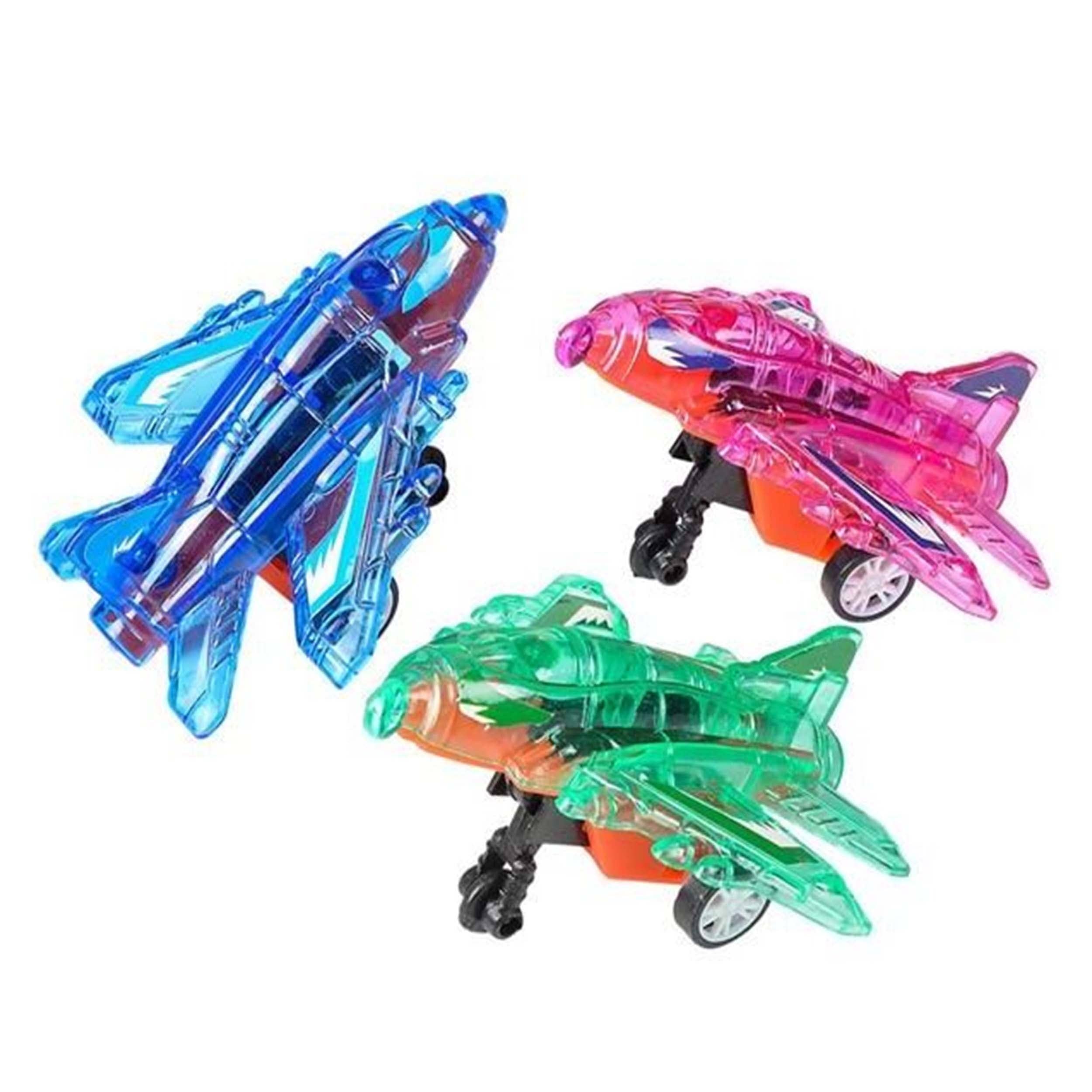 JSBlueRidge Toys - Vente Avion miniature – enfant - Jouets anti-stress pour enfants en forme d'avion transparent1