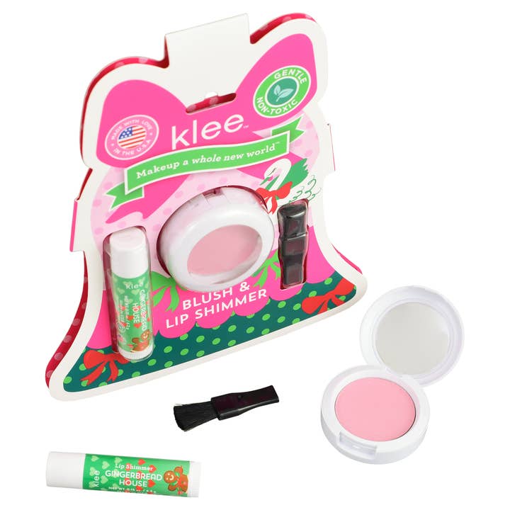 Klee Naturals - Wholesale Kids Makeup - Kids - Tinsel Dream - Holiday Blush and Lip Shimmer Set