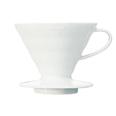 HARIO V60 WHITE CERAMIC COFFEE DRIPPER for wholesale by The Brew Company
