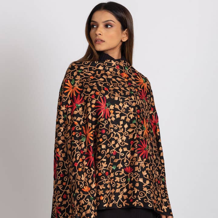 Sevya Handmade - Vendita all'ingrosso Stola - Donna - Scialle ricamato Kamal0