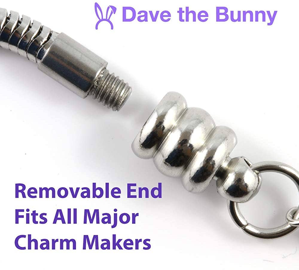 Dave The Bunny - Vente Bracelets à breloques/pendentifs - Bijoux pour vélo | Bracelet à breloques en acier inoxydable hypoallergénique en acier inoxydable pour femme et cadeau pour les passionnés de vélo Penny Farthing Cadeaux de vélo pour femmes3