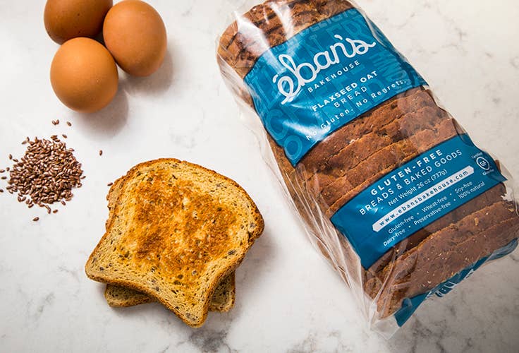 Eban's Bakehouse - Wholesale Bread/Tortilla - Gluten-Free Flax Seed Oat Bread1