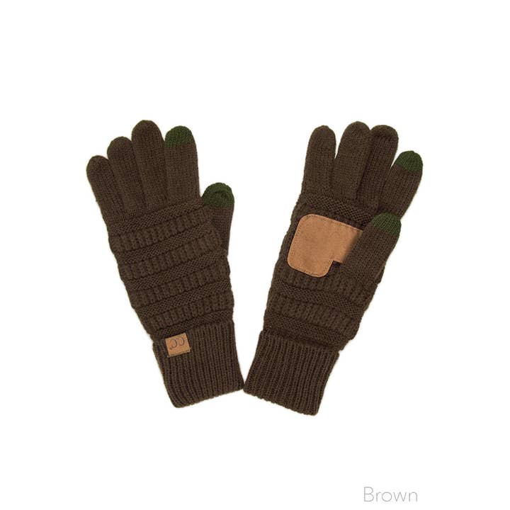 Hana - Wholesale Gloves - Women's - C.C Knitted Touch Screen Compatible Gloves