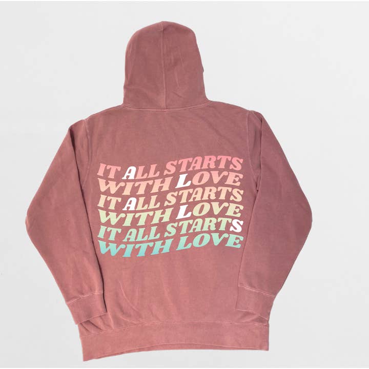 Lauren and Arie- His and Her Love Hoodie for wholesale by Attitude is Free