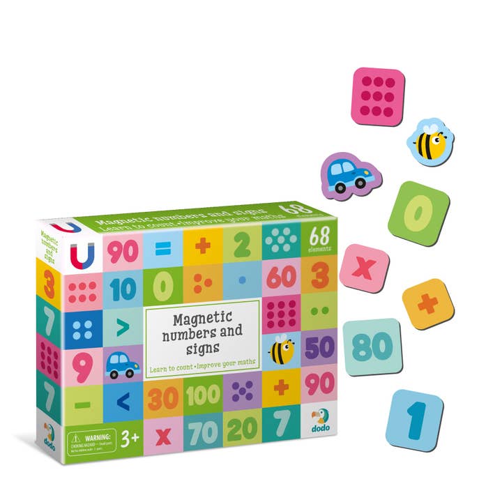 DoDo Brand - Vente Aimant - Enfant et bébé - Magnets sur réfrigérateur pour enfants - Chiffres et panneaux magnétiques4