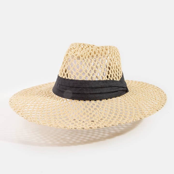 Geflochtene Mode Sonnenhut für den Großhandel von Collections by Fame Accessories