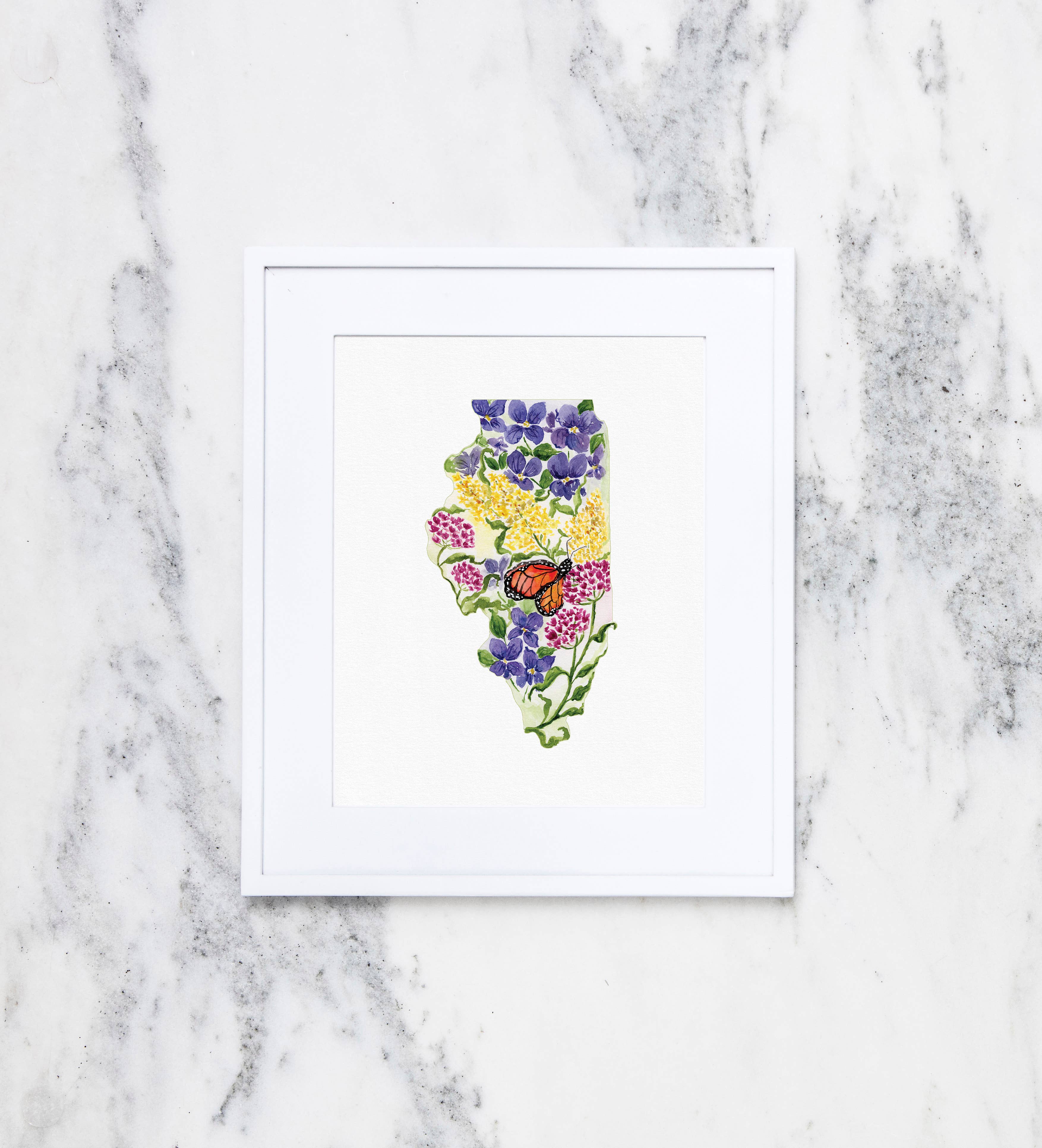 Crissie Vitale Creative - Wholesale Art Print - Illinois State Flowers Fin Art Print