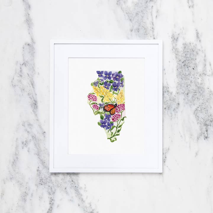 Crissie Vitale Creative - Wholesale Art Print - Illinois State Flowers Fin Art Print0