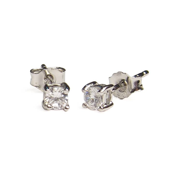 Viv & Ingrid - Wholesale Stud/Post Earrings - Set of 24 Birthstone CZ Posts - 3mm & 4mm3