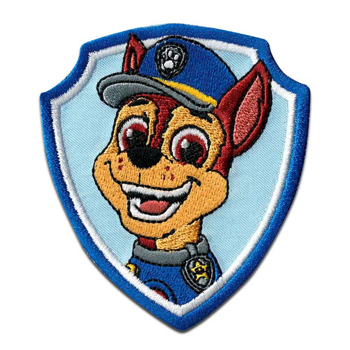 Iron On Patch - Paw Patrol Chase Kids for wholesale by Catch the Patch