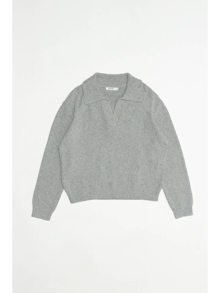 MOD REF - Wholesale Knit Sweater - Women's - The Archie Sweater | Polo Collared Knit Sweater26