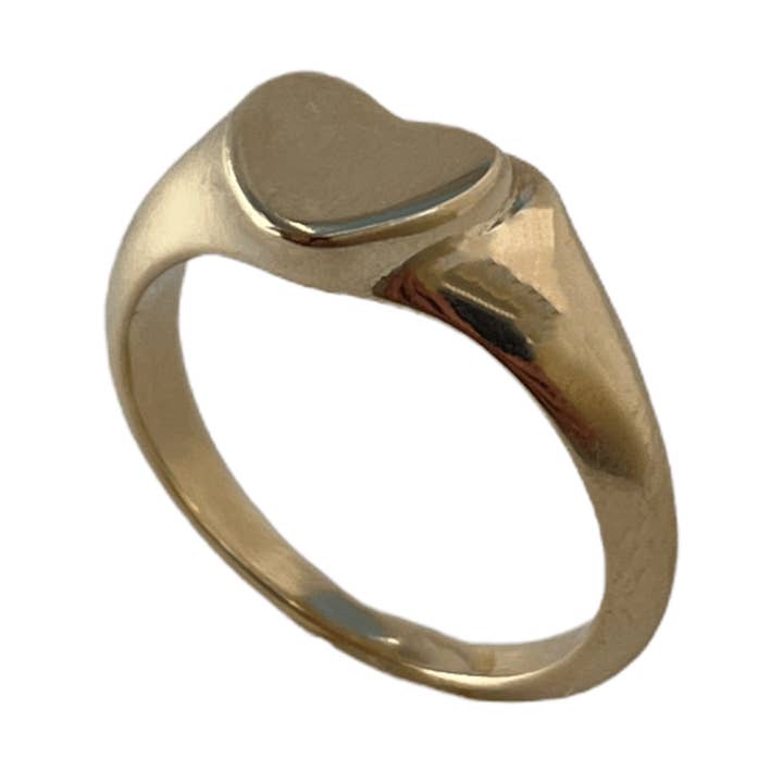 Anello con sigillo a cuore per la vendita all'ingrosso da parte di sasa