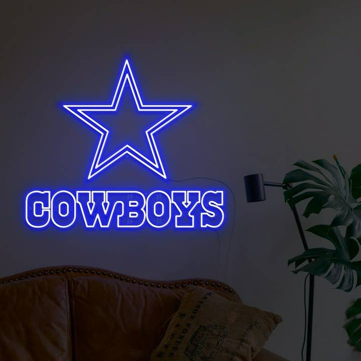 Enseigne au néon Dallas Cowboys pour la vente par BeNeonUnicorn