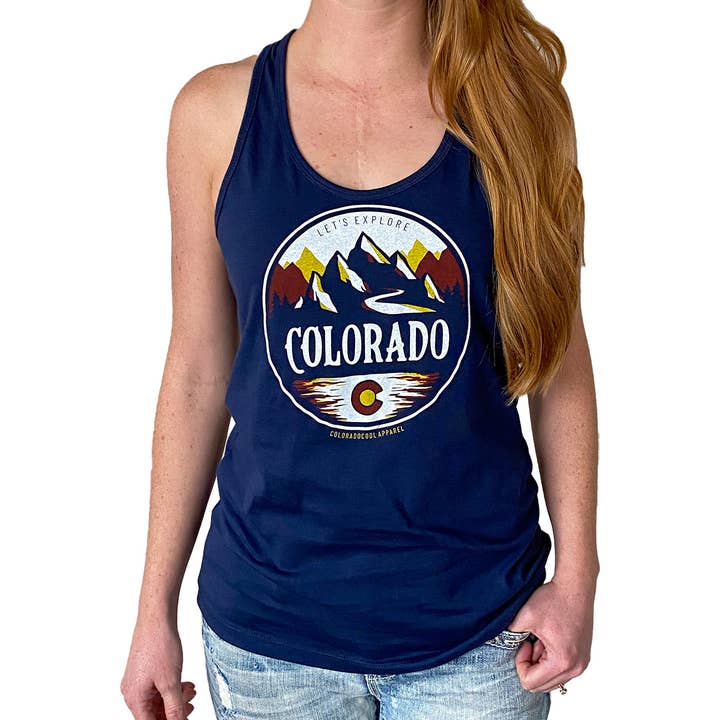 Vista Tank Top - Women's - Navy for wholesale by ColoradoCool Apparel