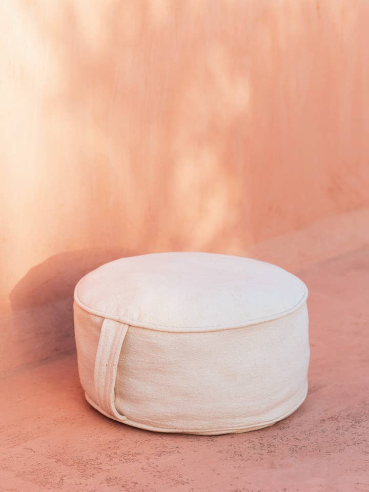 Yogakissen aus weißer Baumwolle für den Großhandel von MoiTu Studio