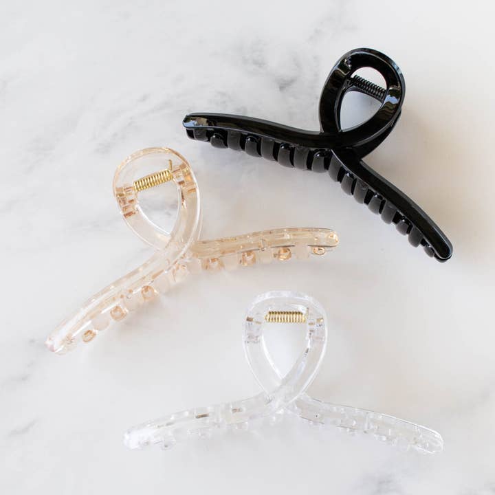 5 Inch Glossy French Twist Hair Clip for wholesale by Tiepology