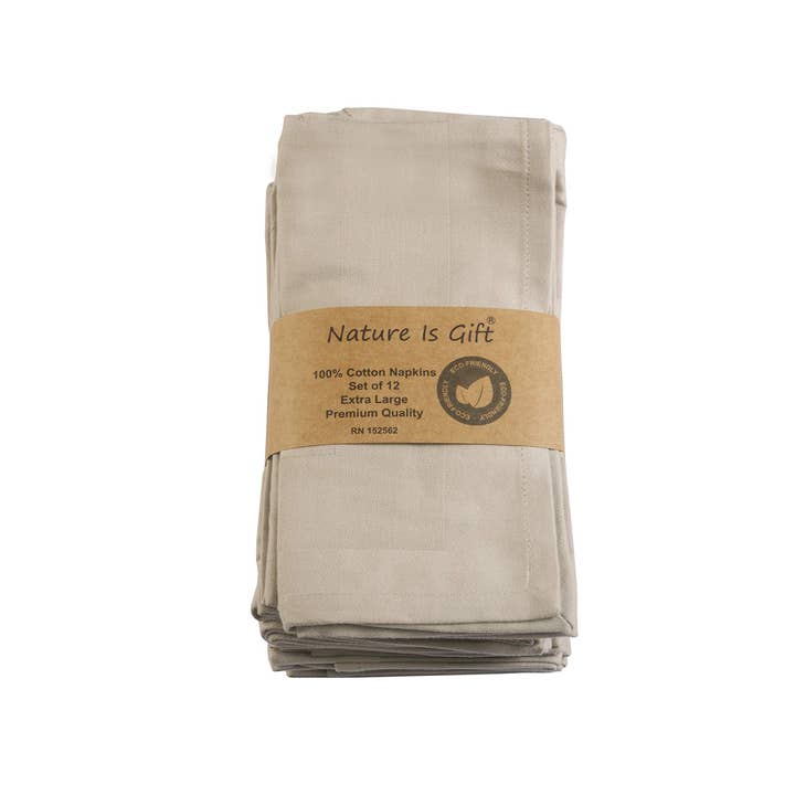 NATURE IS GIFT LLC - Wholesale Dinner & Cloth Napkin - Kitchen Cloth Napkins 18 X 18 Inches Dinner Napkins 3