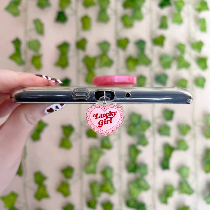 Kindle Charm, Lucky Girl Bookish E-Reader Dust Plug for wholesale by Amberlin Studio