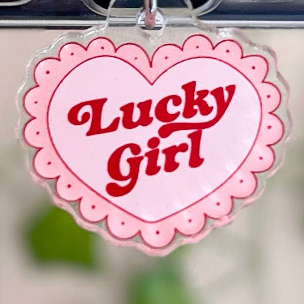 Kindle Charm, Lucky Girl Bookish E-Reader Dust Plug for wholesale by Amberlin Studio