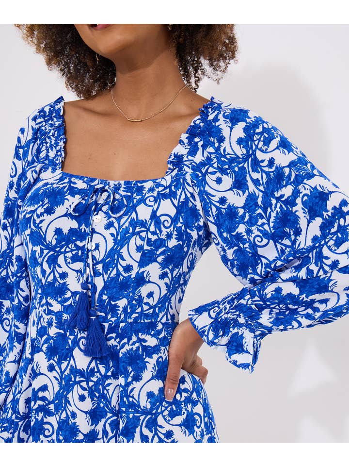 Blau Grecian Dreams Kurzes Kleid für den Großhandel auf Faire