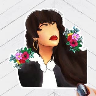 Selena Inspired Waterproof Vinyl Sticker for wholesale by Quirky Latina Co